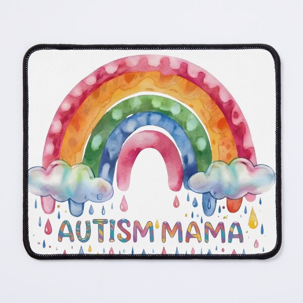 Item preview, Autism Mama Rainbow Watercolor Support Awareness designed and sold by WSTRap.