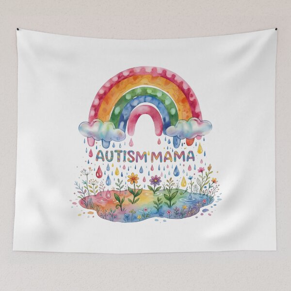Artikelvorschau, Autism Mama Regenbogen-Aquarell Unterstützung Bewusstsein entworfen und verkauft von WSTRap.