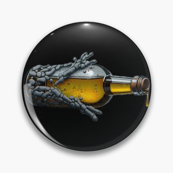 Item preview, Oil bottle with surreal mineral branches designed and sold by Quiqui-Modern.