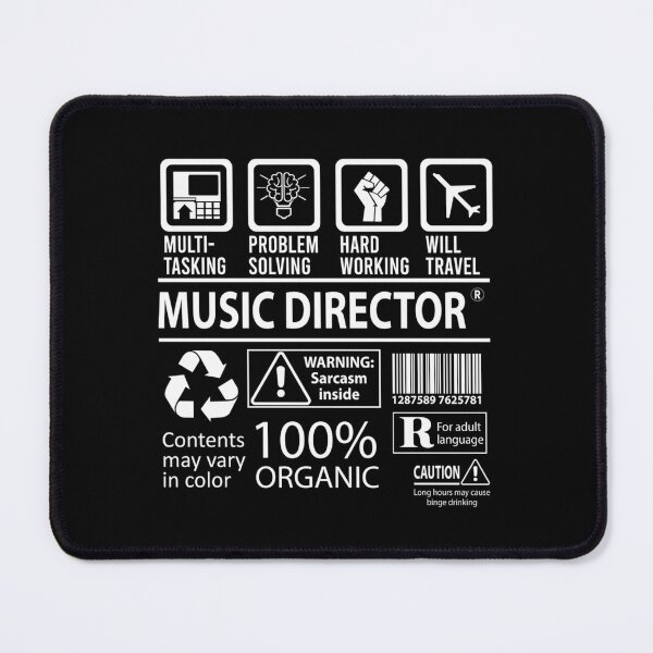 Item preview, music director - multitasking certified job item designed and sold by Zootles.