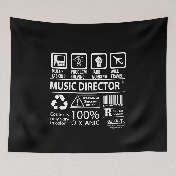 Item preview, music director - multitasking certified job item designed and sold by Zootles.
