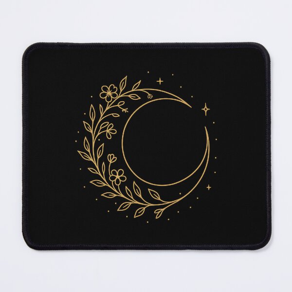 Item preview, Floral Crescent Moon — Celestial Botanical designed and sold by DreamMachine69.