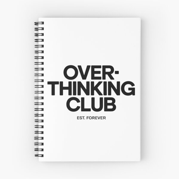 Item preview, Overthinking Club Shirt, Introvert Humor Tee, Mental Health Aesthetic brafdesign designed and sold by Brafdesign.