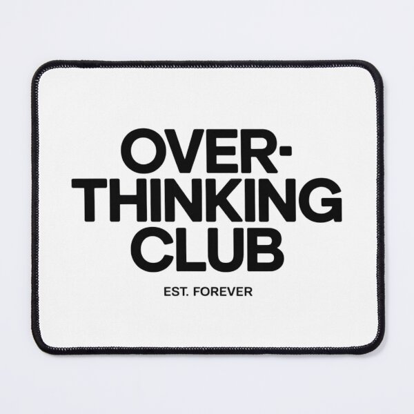 Item preview, Overthinking Club Shirt, Introvert Humor Tee, Mental Health Aesthetic brafdesign designed and sold by Brafdesign.