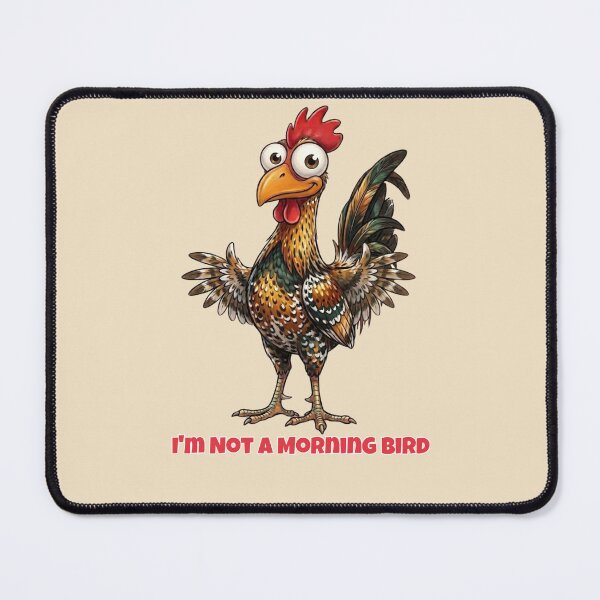 Item preview, Funny Shocked Rooster Cartoon - Colorful Morning Bird Illustration designed and sold by M.Store.