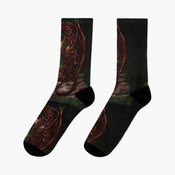 Item preview, Gothic Watercolor Sphynx and Cobra Dark Green Midnight Meadow designed and sold by Monica Laipple.