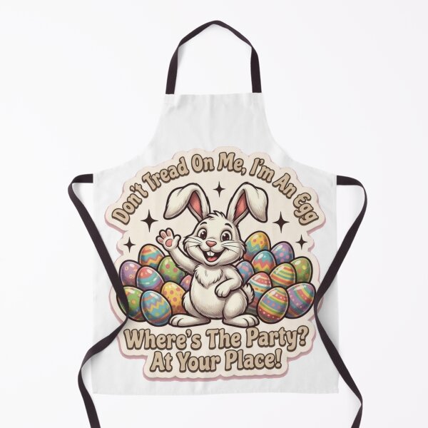 Item preview, Don't Tread On Me I'm An Egg - Comical Easter Bunny Sticker designed and sold by harmonybaby0106.