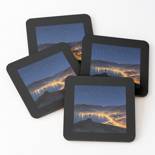 Item preview, Starry Night Over Mountain City designed and sold by CloudMente.