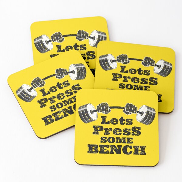 Item preview, Let’s Press Some Bench Gym Motivation Weightlifting Design designed and sold by Punjabink.