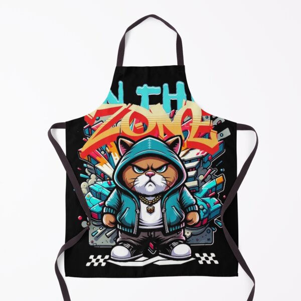 Item preview, In The Zone Angry Cat - Intense Edgy Streetwear designed and sold by GenZFashion000.