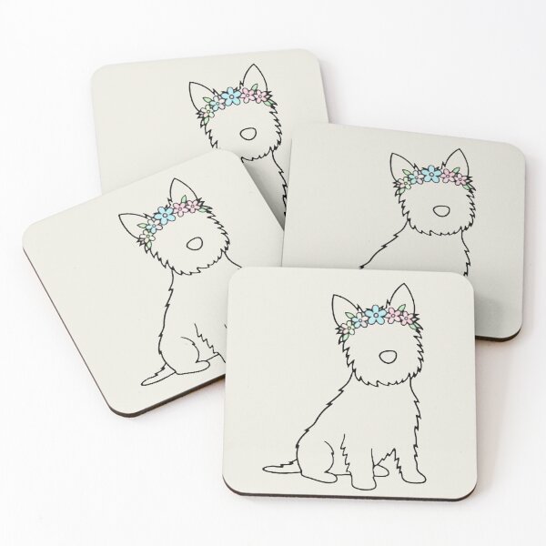 Item preview, Floral Soul No. 2: Minimalist Dog Silhouette designed and sold by NoraStudioArt.