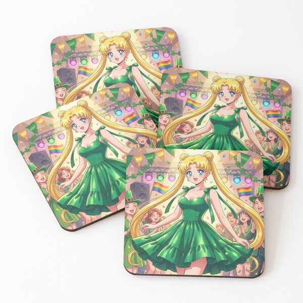 Item preview, St. Patrick's Day Usagi designed and sold by Solace Sparkles.