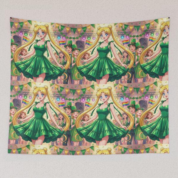 Item preview, St. Patrick's Day Usagi designed and sold by Solace Sparkles.