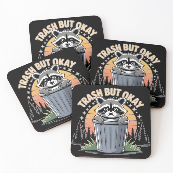 Item preview, Raccoon Trash But Okay Funny Meme Cute Trash Panda Design designed and sold by ImaginedSpace7.