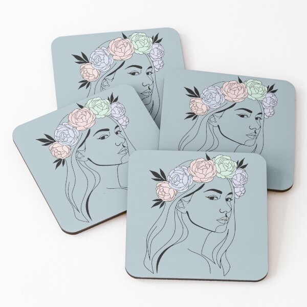 Item preview, Minimalist Floral Woman Line Art designed and sold by NoraStudioArt.