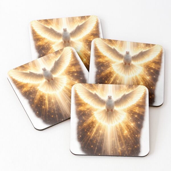 Item preview, Holy Spirit Dove Divine Light Christian Faith Art designed and sold by AbidingCreatives.