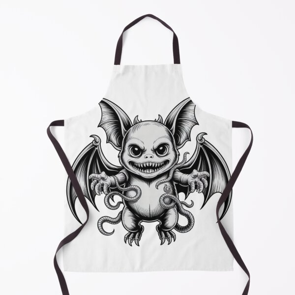 Item preview, Dark Gothic Monster Bat – Intricate Horror Line Art T-Shirt Design designed and sold by Dospart.
