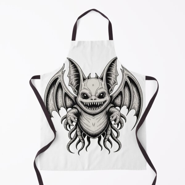 Item preview, Dark Gothic Monster Bat – Intricate Horror Line Art T-Shirt Design designed and sold by Dospart.