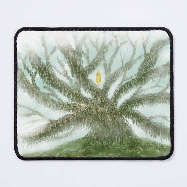 Item preview, A mystical green tree and a cute yellow bird designed and sold by greenPQBstudio.