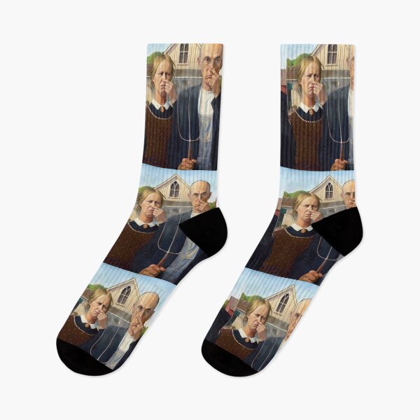 Item preview, Something Smells - American Gothic by Grant Wood designed and sold by Rhu Creations.