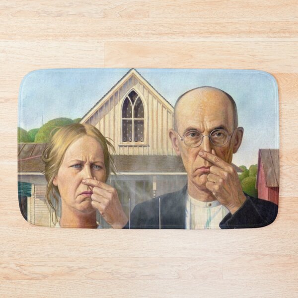 Item preview, Something Smells - American Gothic by Grant Wood designed and sold by Rhu Creations.