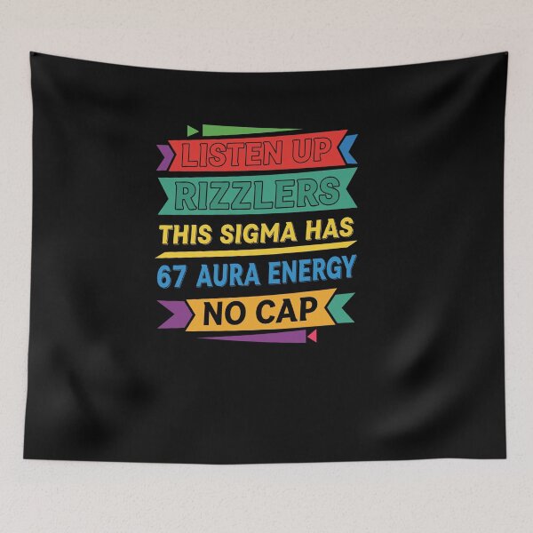 Item preview, Listen Up Rizzlers This Sigma Has 67 Aura Energy Six Seven designed and sold by Dressed For  Duty.