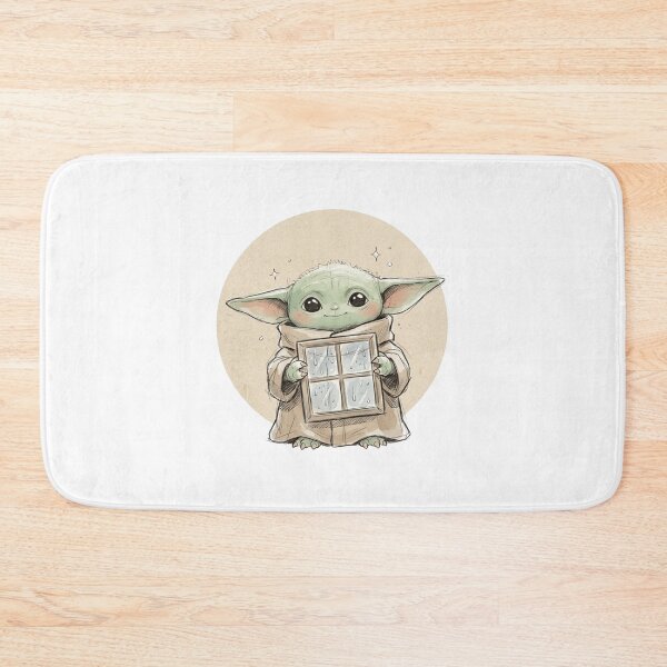 Item preview, BABY YODA RAINY WINDOW designed and sold by LIS AND MELIVERSO.