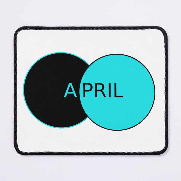 Item preview, April black and blue circles designed and sold by CutesyArt8.