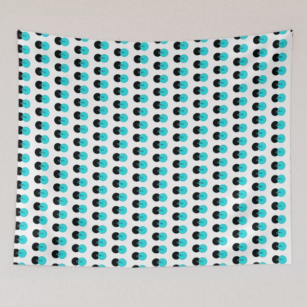 Item preview, April black and blue circles designed and sold by CutesyArt8.