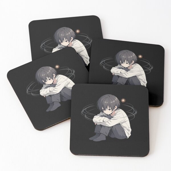 Item preview, “Quiet Mind Chaos – Minimal Anime Overthinking Aesthetic” designed and sold by CutePearlStudio.