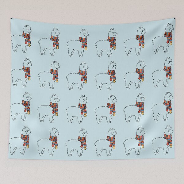 Item preview, Cozy Winter No. 1: Minimalist Illustration with Colorful Scarf designed and sold by NoraStudioArt.