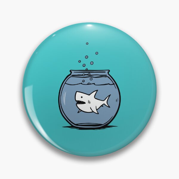 Item preview, Shark in Fishbowl designed and sold by Soft Mayhem Studio.