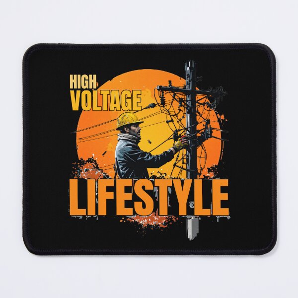 Item preview, High Voltage Lifestyle Lineman Electrician Powerline Worker designed and sold by socozora.