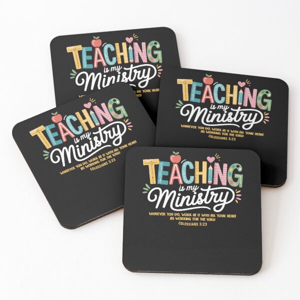 Item preview, Teaching is My Ministry God Christian Teacher Back to School designed and sold by Dressed For  Duty.