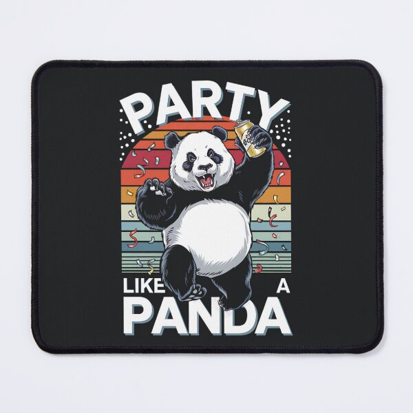 Item preview, Party Panda Vibes – Funny Drinking Animal Retro Celebration Design designed and sold by Taans-Creation.