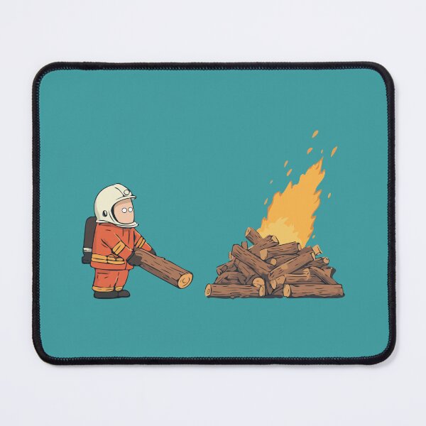 Item preview, Firefighter Starting a Fire designed and sold by Soft Mayhem Studio.