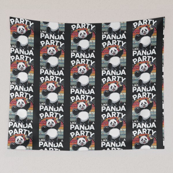 Item preview, Party Panda Vibes – Funny Drinking Animal Retro Celebration Design designed and sold by Taans-Creation.