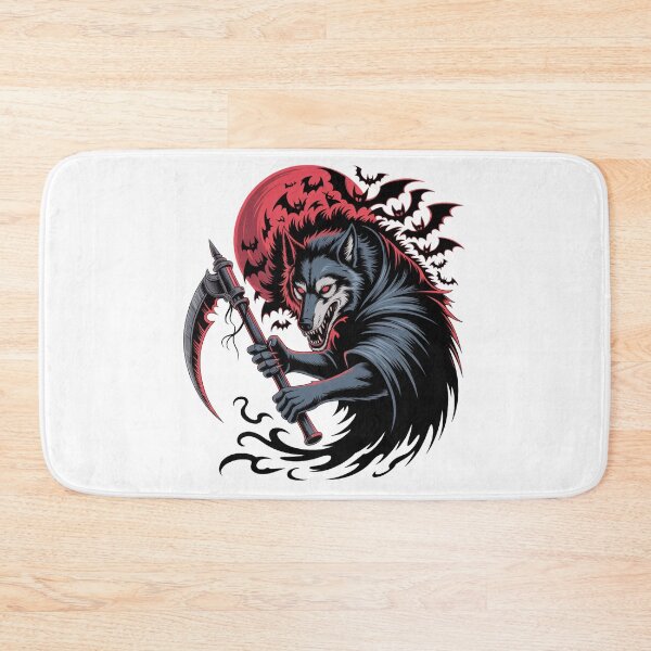Item preview, Scary Wolf Reaper Halloween Gothic Animal designed and sold by QuiteOrbit.