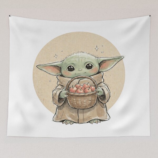 Item preview, BABY YODA APPLE BASKET designed and sold by LIS AND MELIVERSO.