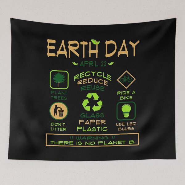 Item preview, Earth Day April 22 Recycle Reduce Reuse Tips designed and sold by EthosWear.