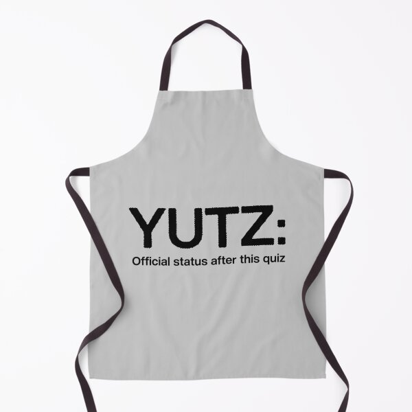 Item preview, YUTZ Status Result – Viral Quiz Identity Meme Typography designed and sold by H Jonas.