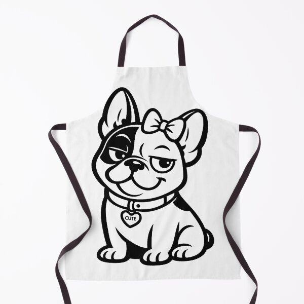 Item preview, Female French Bulldog With A Cute Love Heart Collar By Color Me Marley designed and sold by ColorMeMarley.