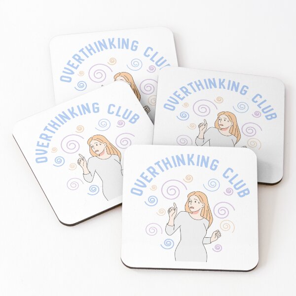 Item preview, Overthinking Club Shirt, Introvert Humor Tee, Mental Health Aesthetic brafdesign designed and sold by Brafdesign.