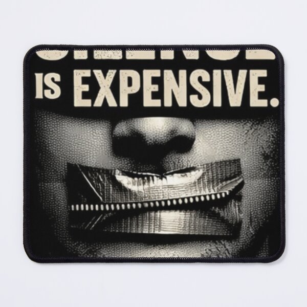 Item preview, Silence Is Expensive T-Shirt – Speak No Evil Graphic Tee, Bold Statement Shirt, Thought-Provoking Streetwear Design designed and sold by BiafraUplift.