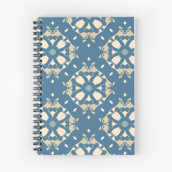 Item preview, Rotary Blue Bisque Cream Geometric Design Pattern designed and sold by burbankdesigns.