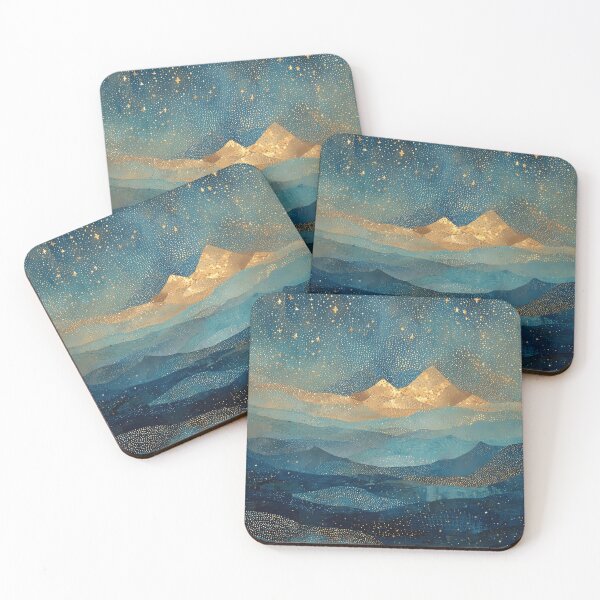 Item preview, Golden Night Over Quiet Mountains designed and sold by BriseboisBella.