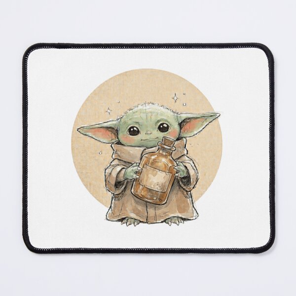 Item preview, BABY YODA ANTIQUE BOTTLE designed and sold by LIS AND MELIVERSO.