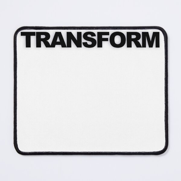 Item preview, TRANSFORM — Black Minimal Bold Type Statement designed and sold by WORDPAUSE.
