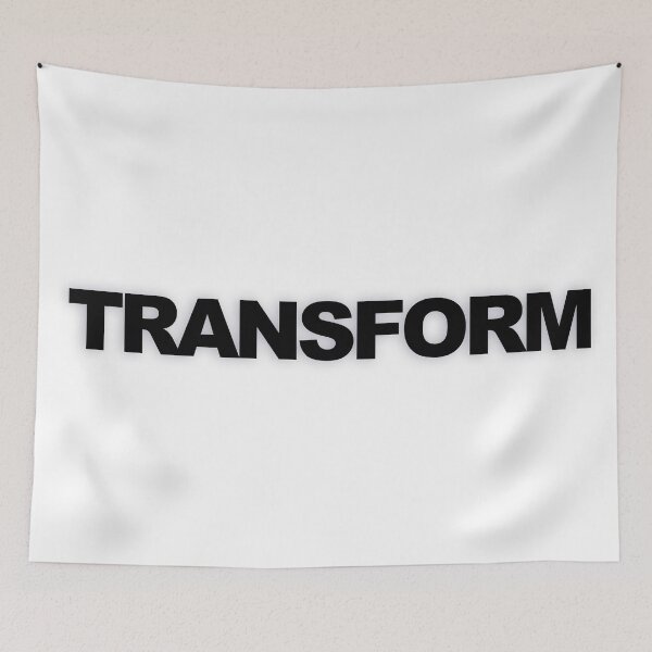 Item preview, TRANSFORMAR — Declaración tipográfica minimalista en negro y audaz designed and sold by WORDPAUSE.
