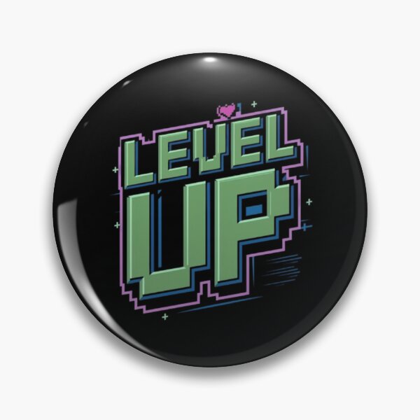 Item preview, Retro Gaming Level Up Glitch designed and sold by R-market.